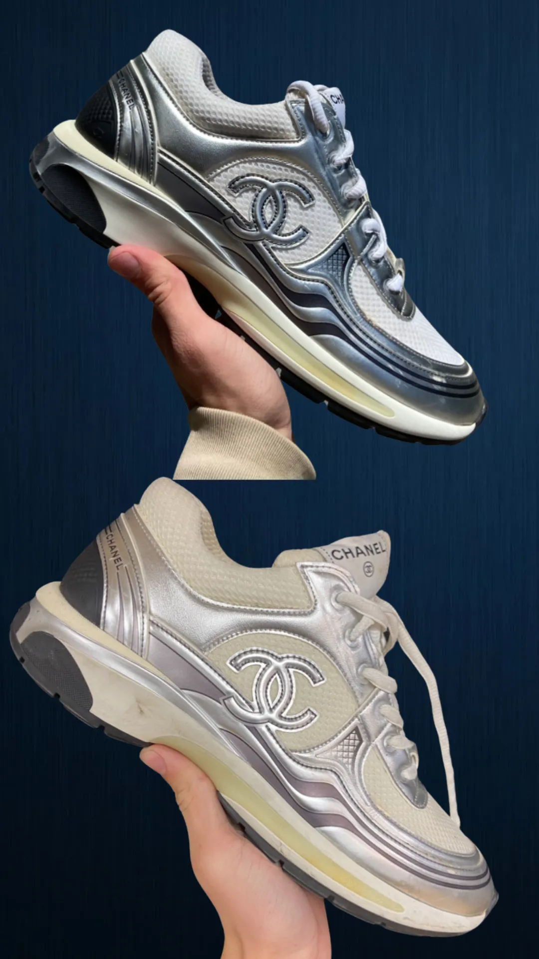 Résultat restauration sneaker