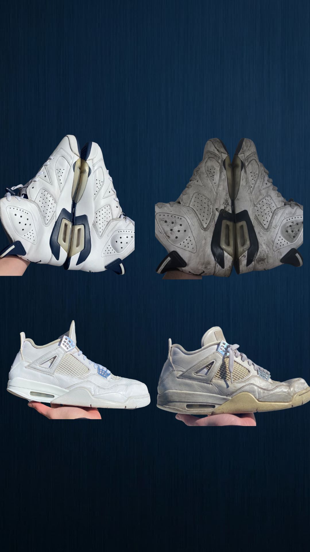 Résultat restauration sneaker