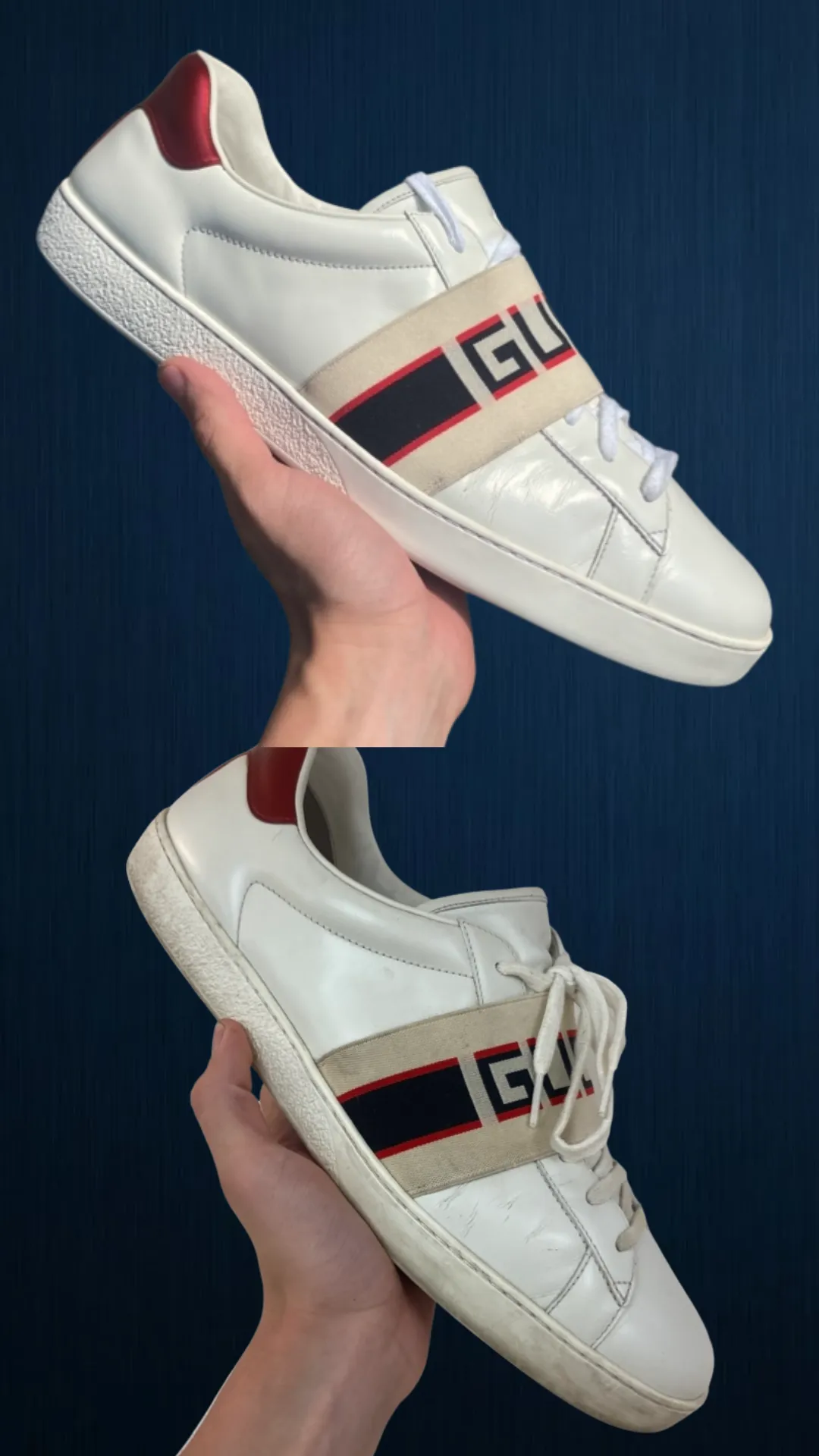 Résultat restauration sneaker